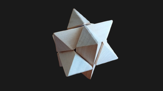 Solution de Casse-Tête en Bois : Étoile de Galilée
