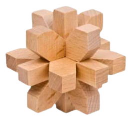 casse-tête en bois flocon