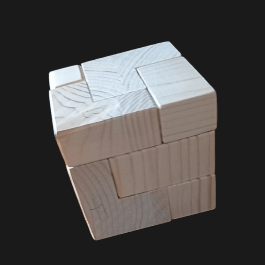 Solution de Casse-Tête en Bois : Cube 9L - bricabrain