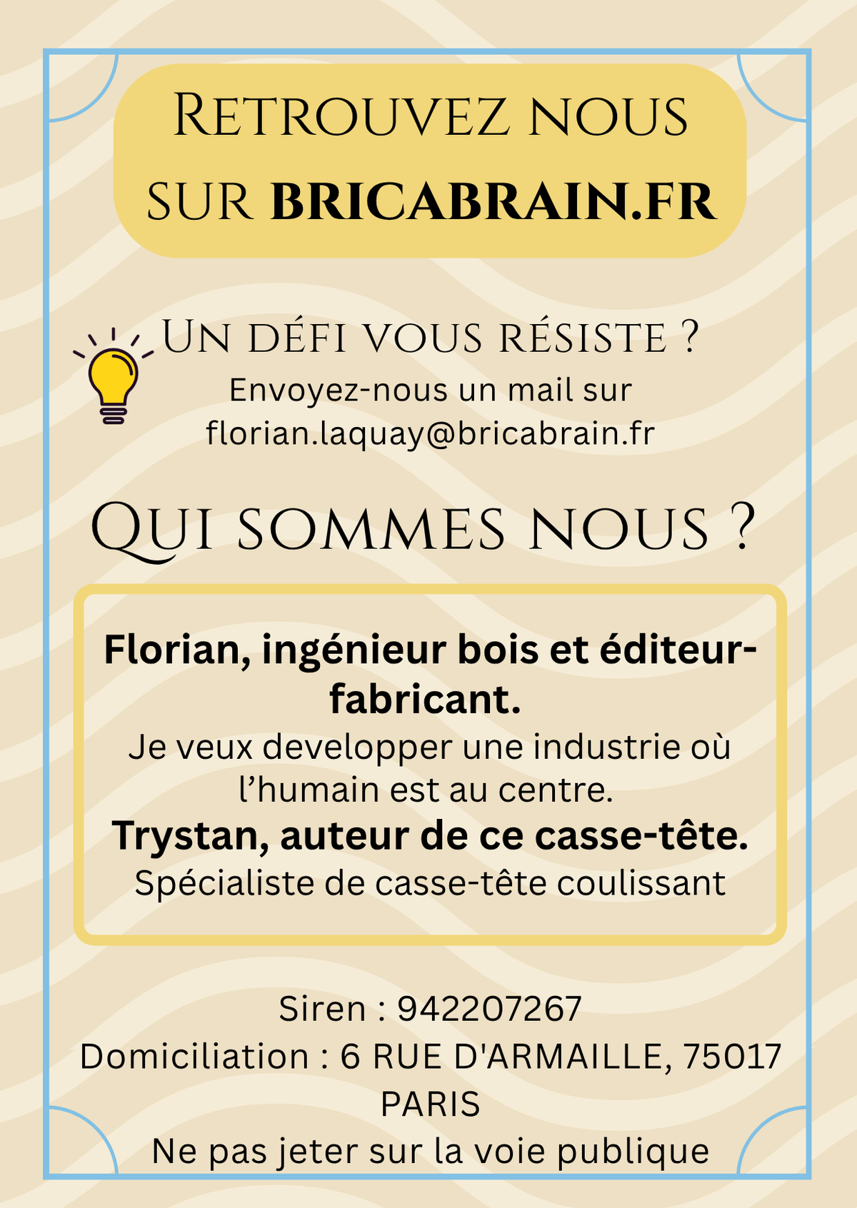 IMHOTEP : Casse-tête en bois (jusqu’à 4 niveaux de difficulté)