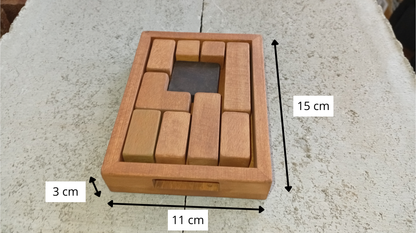 IMHOTEP : Casse-tête en bois (jusqu’à 3 niveaux de difficulté)